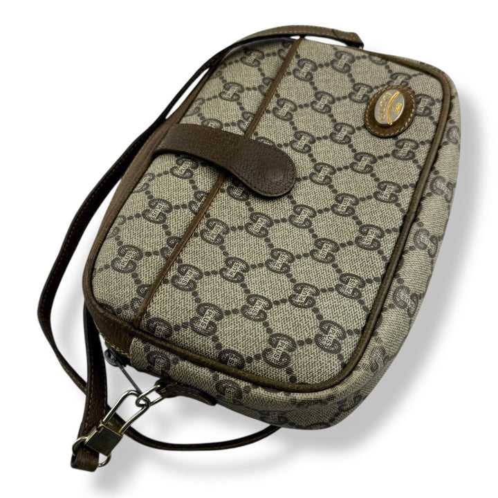 Gucci GG Plus Canvas Beige Shoulder Crossbody Bag - Lux Central