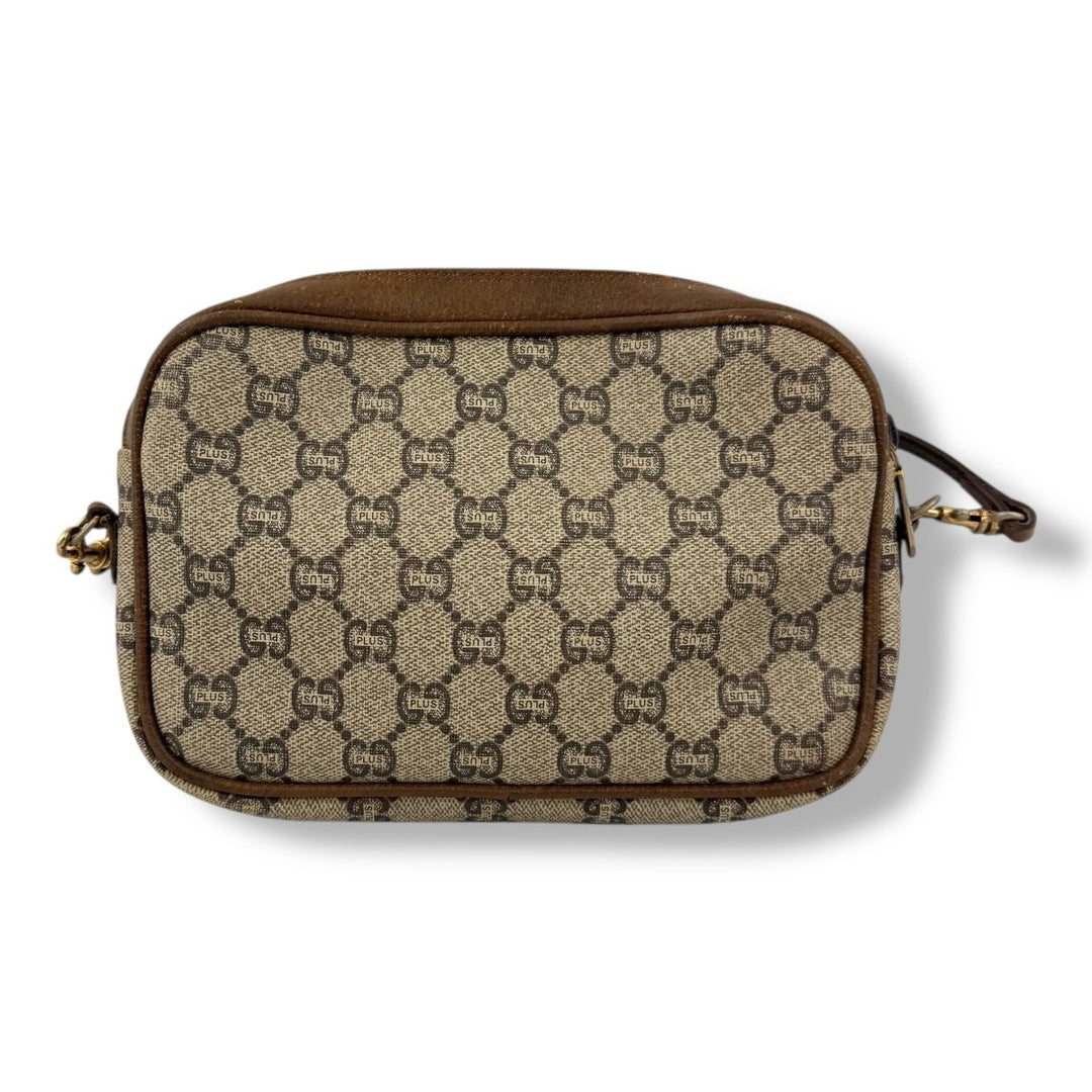 Gucci GG Plus Canvas Beige Shoulder Crossbody Bag - Lux Central