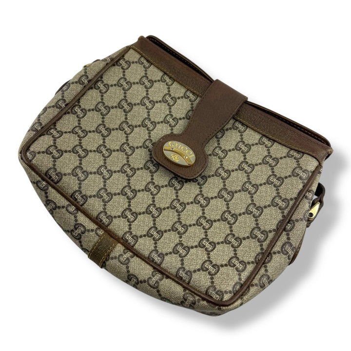 Gucci GG Plus Canvas Beige Shoulder Crossbody Bag - Lux Central