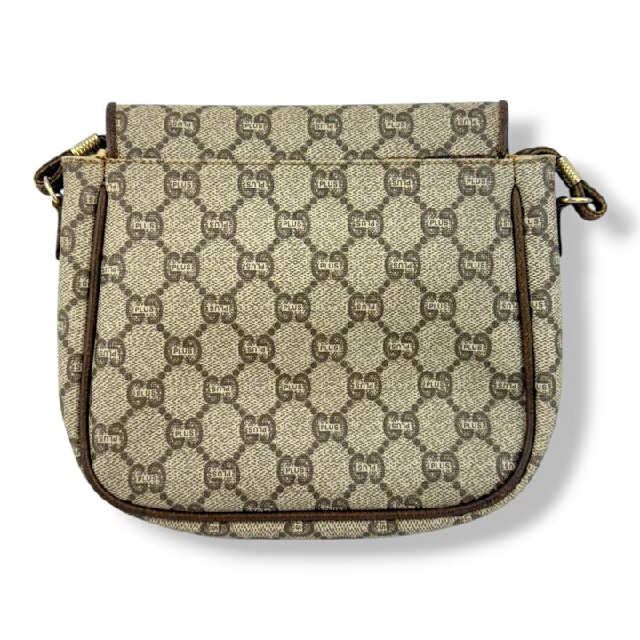 Gucci GG Plus Canvas Beige Shoulder Crossbody Bag - Lux Central