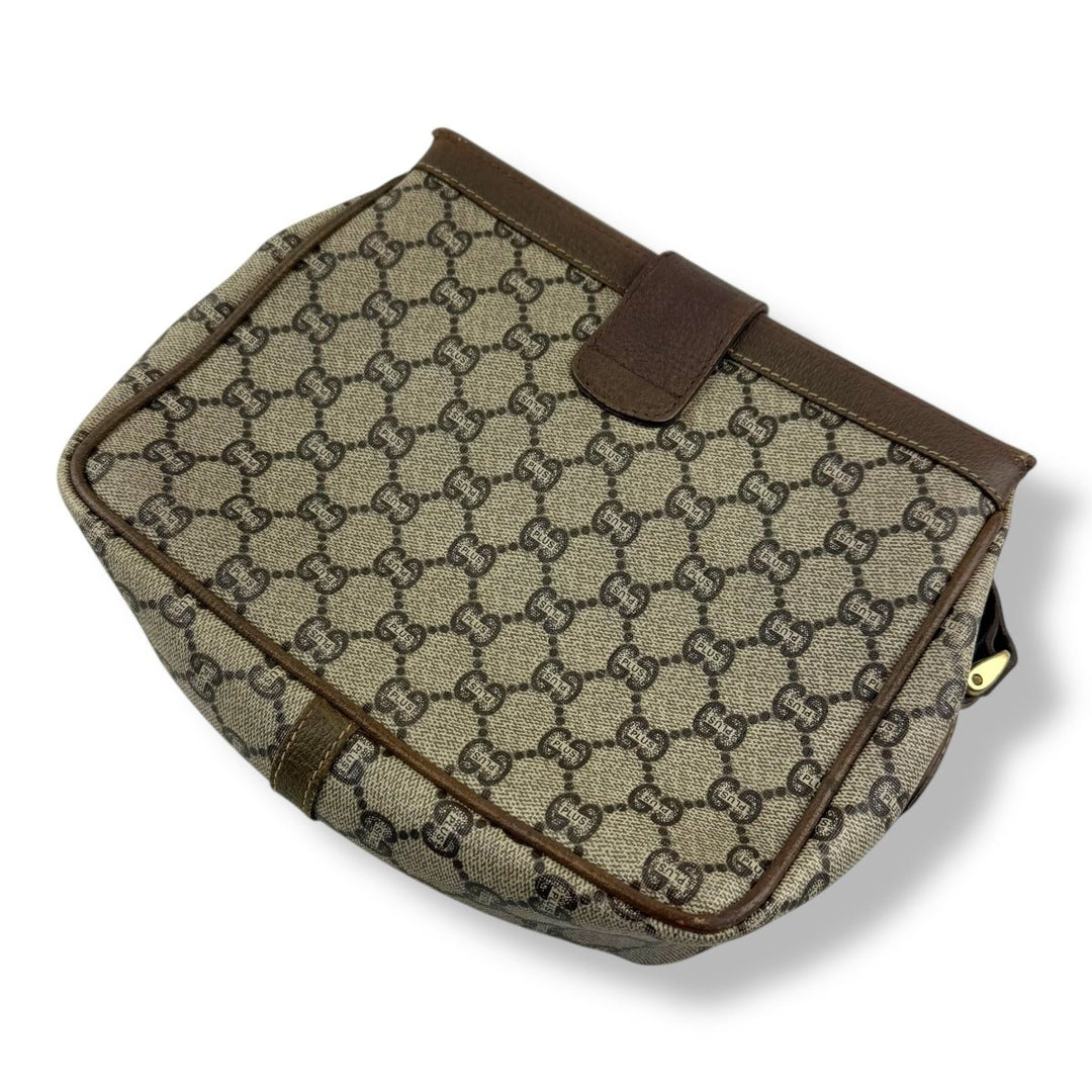 Gucci GG Plus Canvas Beige Shoulder Crossbody Bag - Lux Central