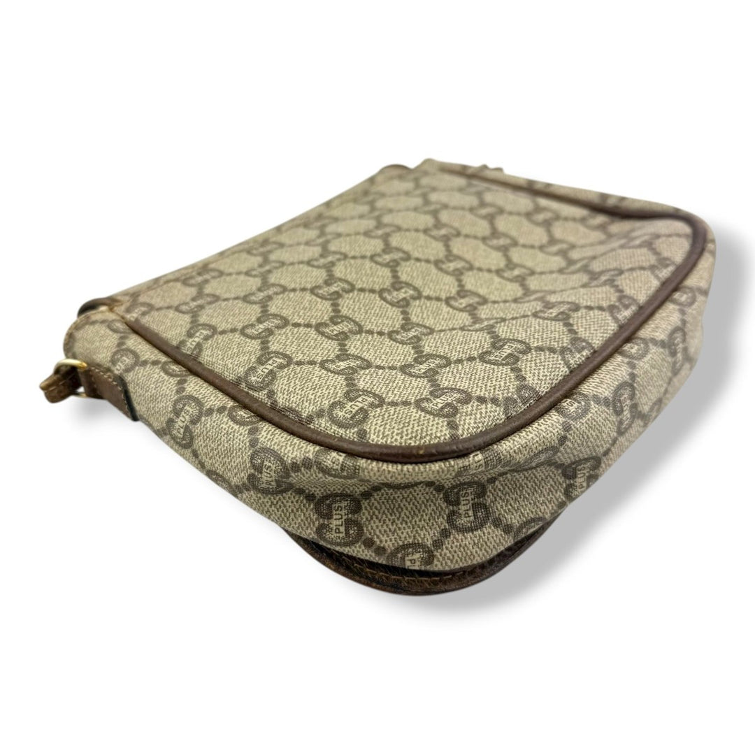 Gucci GG Plus Canvas Beige Shoulder Crossbody Bag - Lux Central