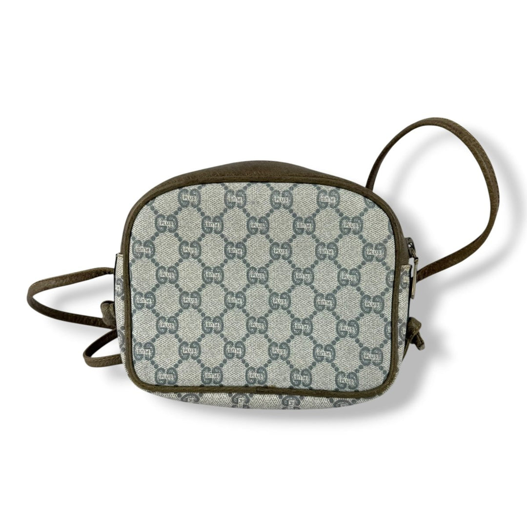 Gucci GG Plus Canvas Beige/Grey Crossbody Bag - Lux Central