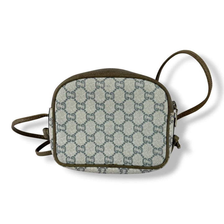 Gucci GG Plus Canvas Beige/Grey Crossbody Bag - Lux Central