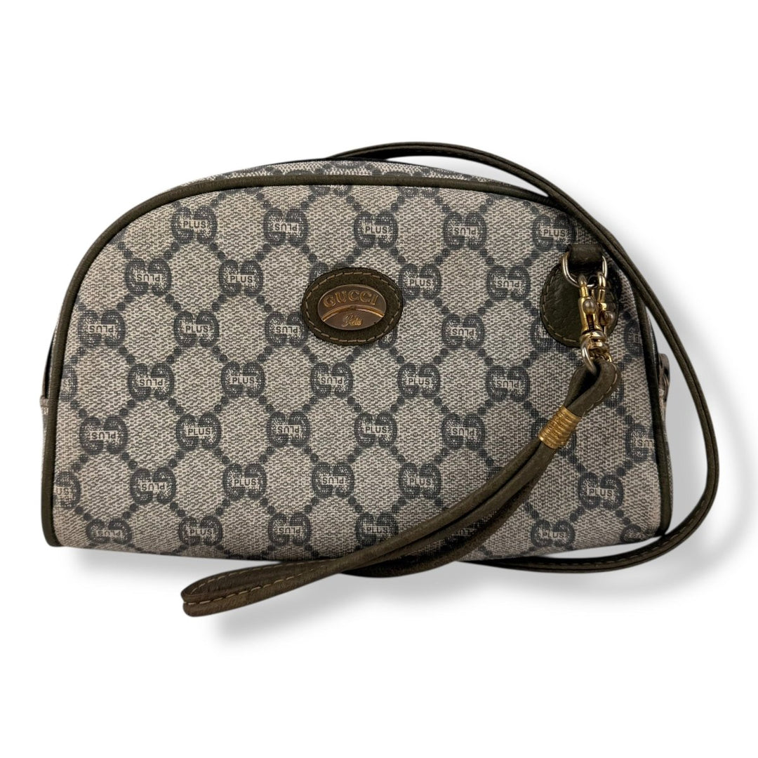 Gucci GG Plus Canvas Beige/Grey Crossbody Bag - Lux Central