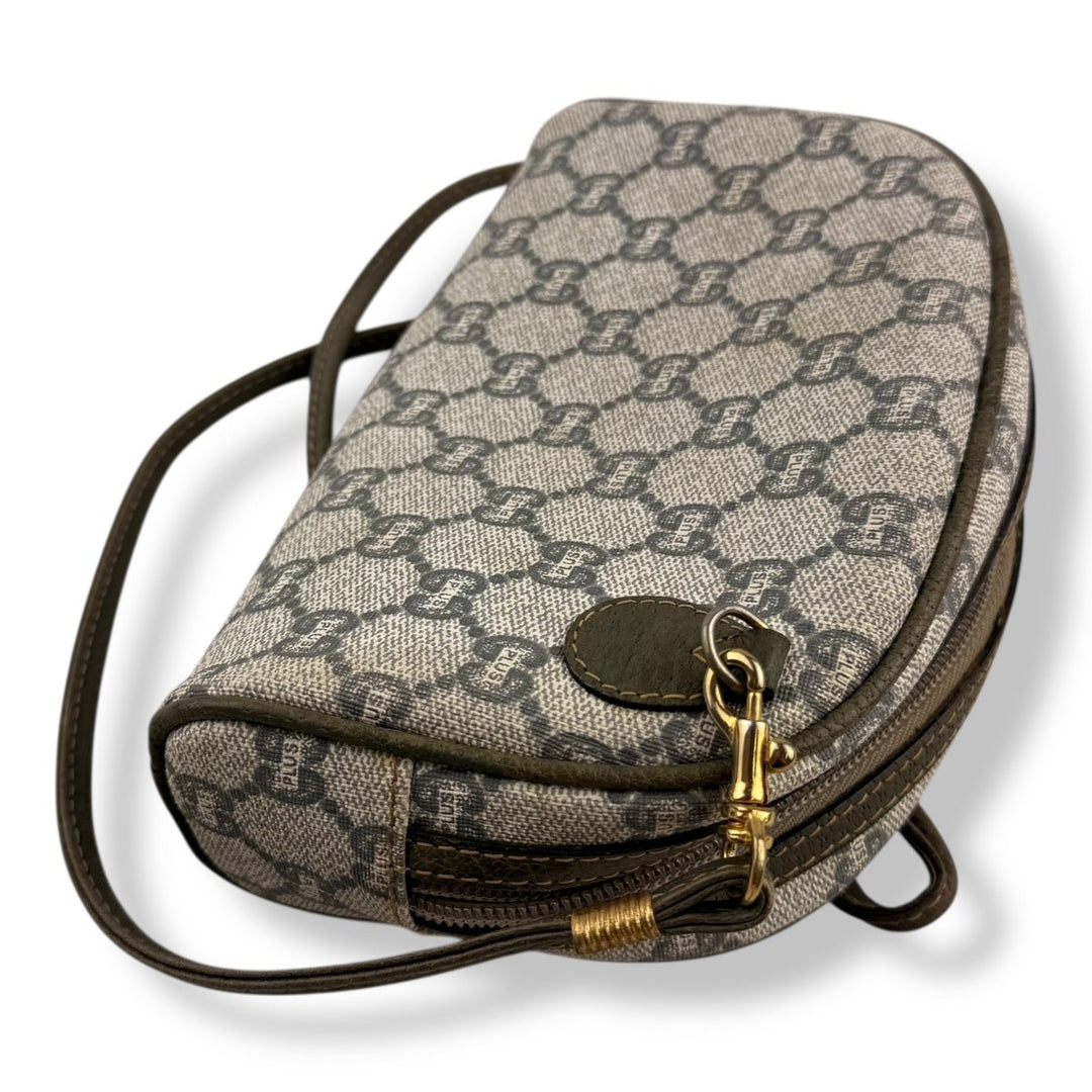 Gucci GG Plus Canvas Beige/Grey Crossbody Bag - Lux Central