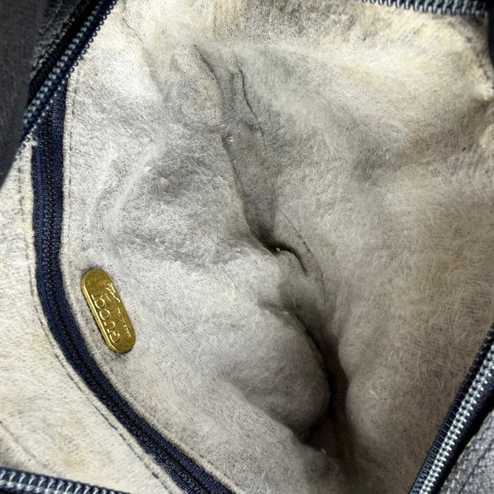 Gucci GG Plus Canvas Beige/Navy Shoulder Crossbody Bag - Lux Central