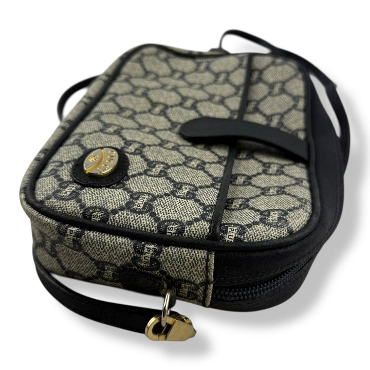 Gucci GG Plus Canvas Beige/Navy Shoulder Crossbody Bag - Lux Central