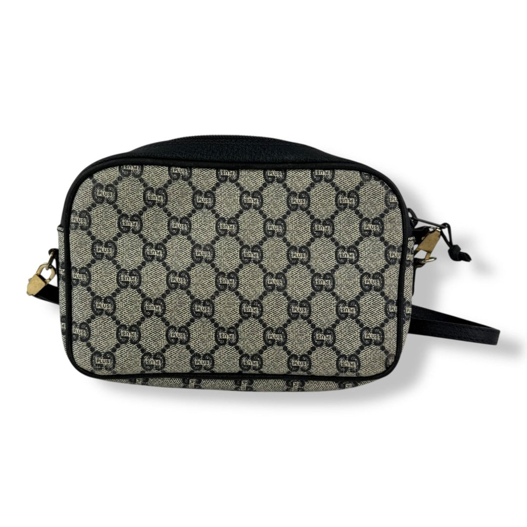Gucci GG Plus Canvas Beige/Navy Shoulder Crossbody Bag - Lux Central