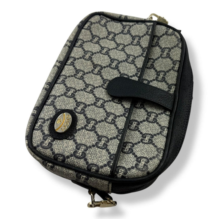 Gucci GG Plus Canvas Beige/Navy Shoulder Crossbody Bag - Lux Central