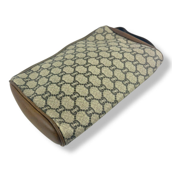 Gucci GG Plus Monogram Beige Clutch Pouch Bag - Lux Central