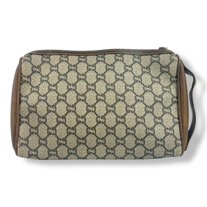 Gucci GG Plus Monogram Beige Clutch Pouch Bag - Lux Central