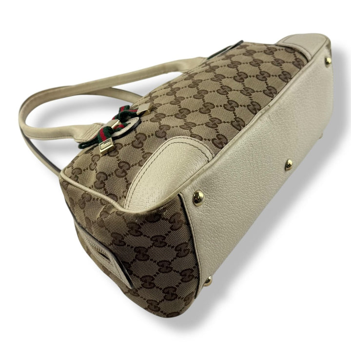 Gucci GG Princy Beige Monogram Handbag - Lux Central