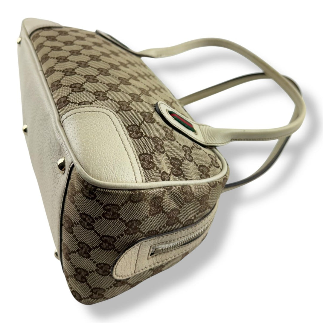 Gucci GG Princy Beige Monogram Handbag - Lux Central