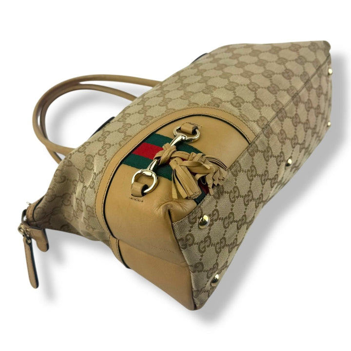 Gucci GG Princy Beige Monogram Handbag - Lux Central