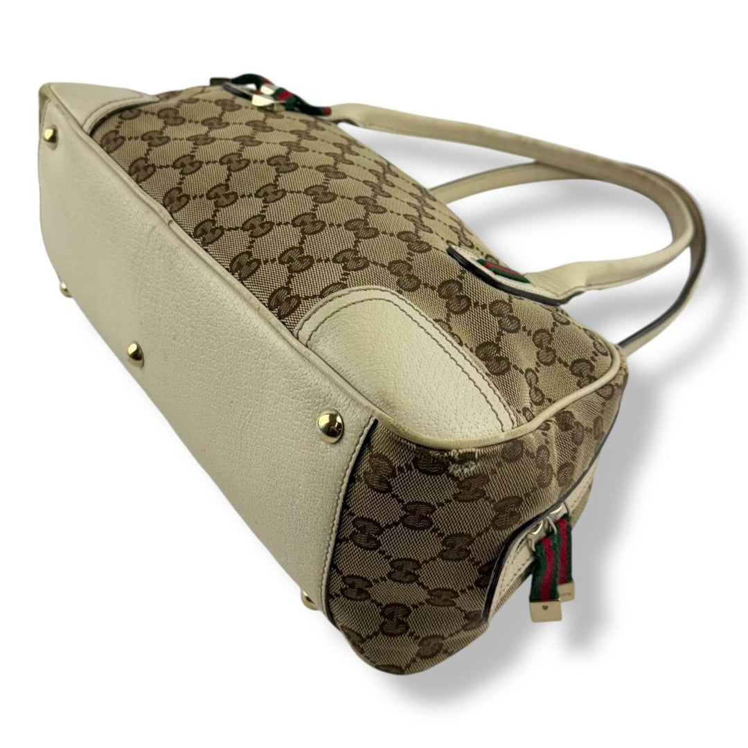 Gucci GG Princy Beige Monogram Handbag - Lux Central