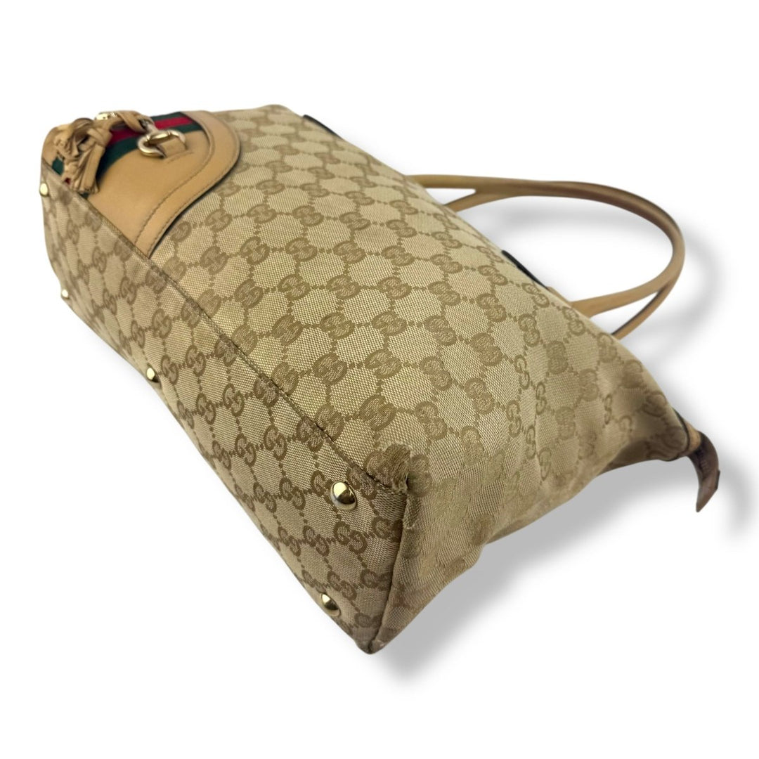 Gucci GG Princy Beige Monogram Handbag - Lux Central