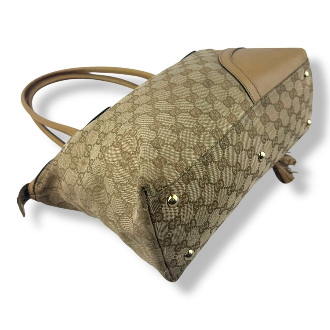 Gucci GG Princy Beige Monogram Handbag - Lux Central