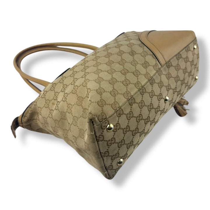 Gucci GG Princy Beige Monogram Handbag - Lux Central