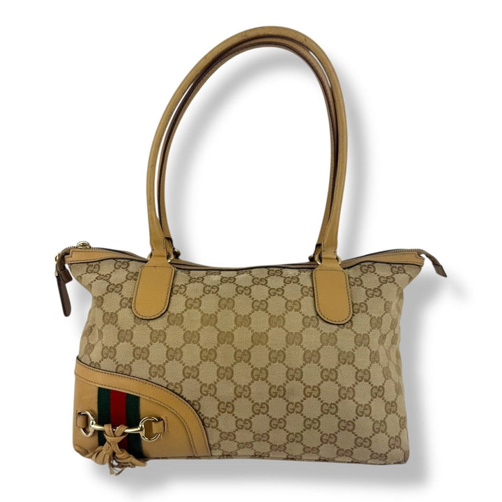 Gucci GG Princy Beige Monogram Handbag - Lux Central