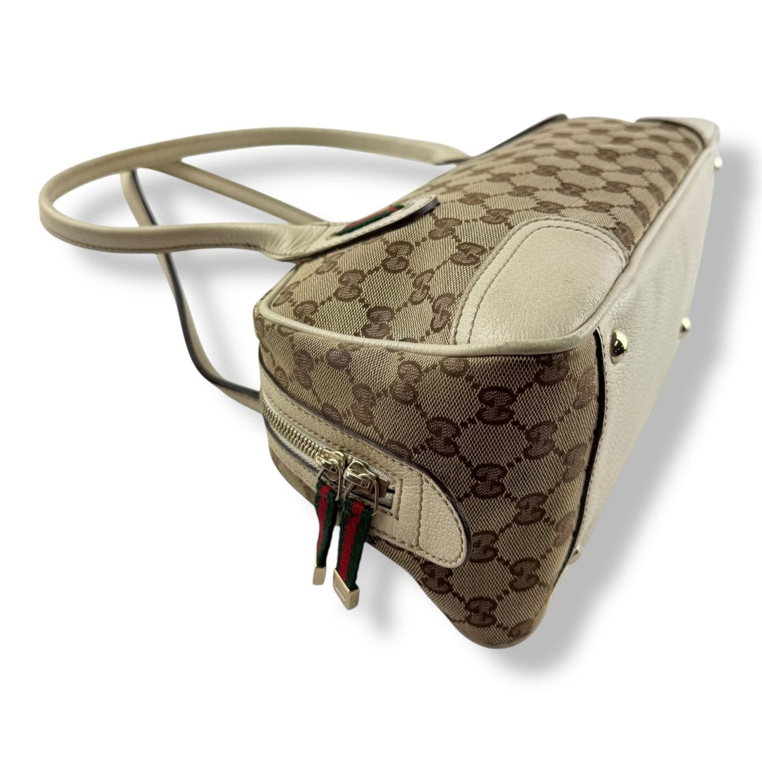 Gucci GG Princy Beige Monogram Handbag - Lux Central