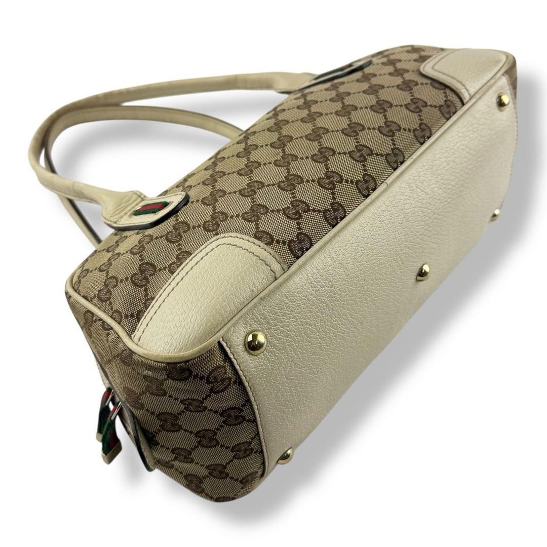 Gucci GG Princy Beige Monogram Handbag - Lux Central