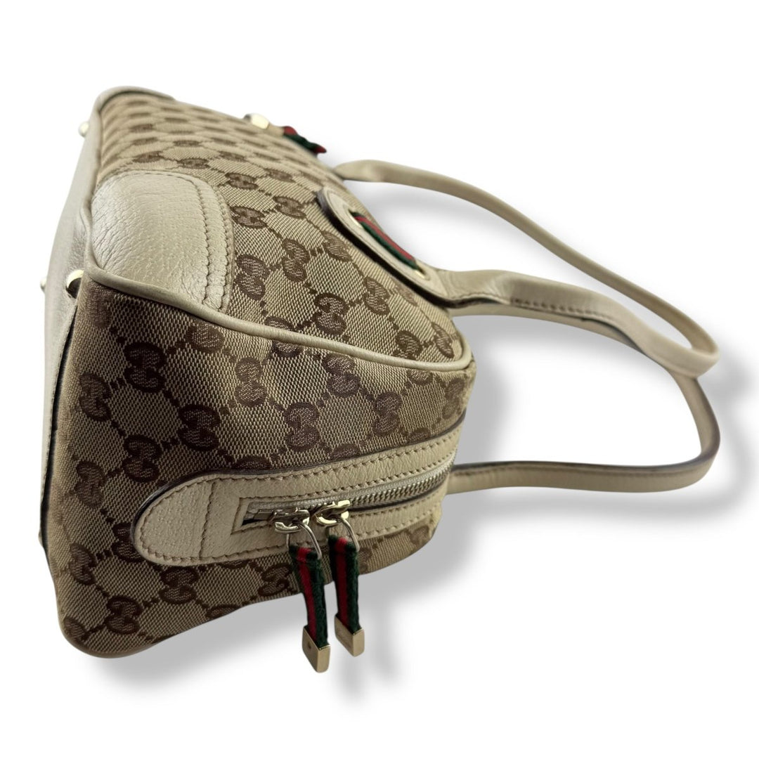 Gucci GG Princy Beige Monogram Handbag - Lux Central