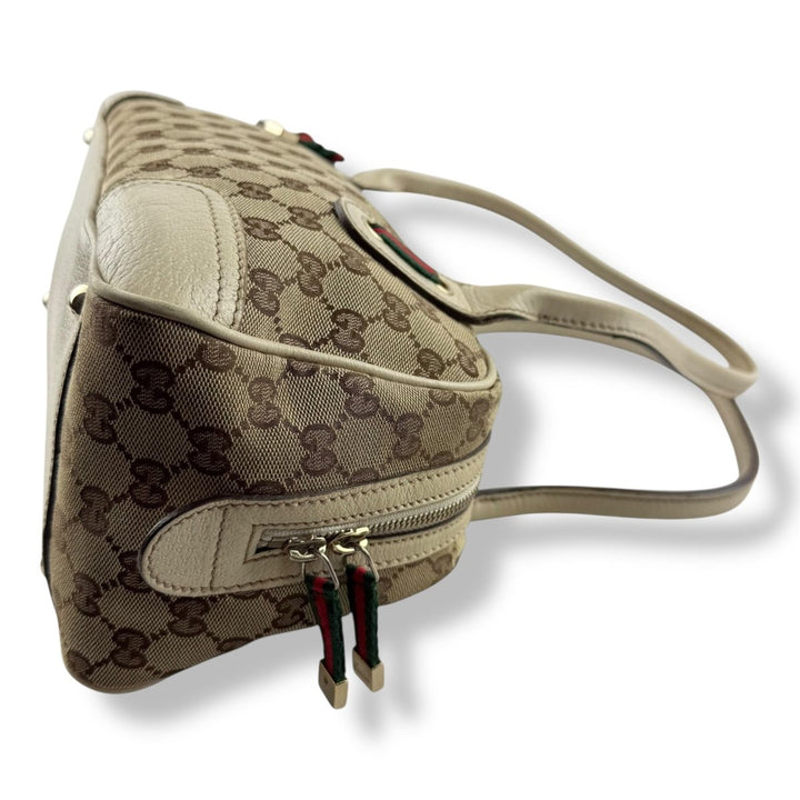 Gucci GG Princy Beige Monogram Handbag - Lux Central