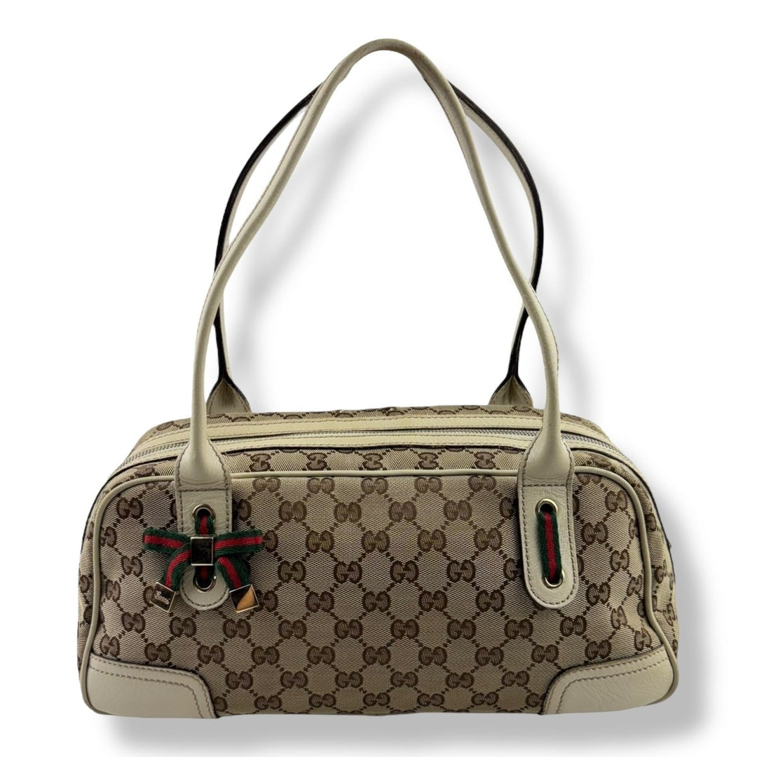 Gucci GG Princy Beige Monogram Handbag - Lux Central