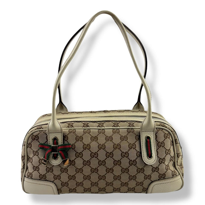 Gucci GG Princy Beige Monogram Handbag - Lux Central