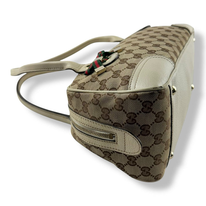 Gucci GG Princy Beige Monogram Handbag - Lux Central