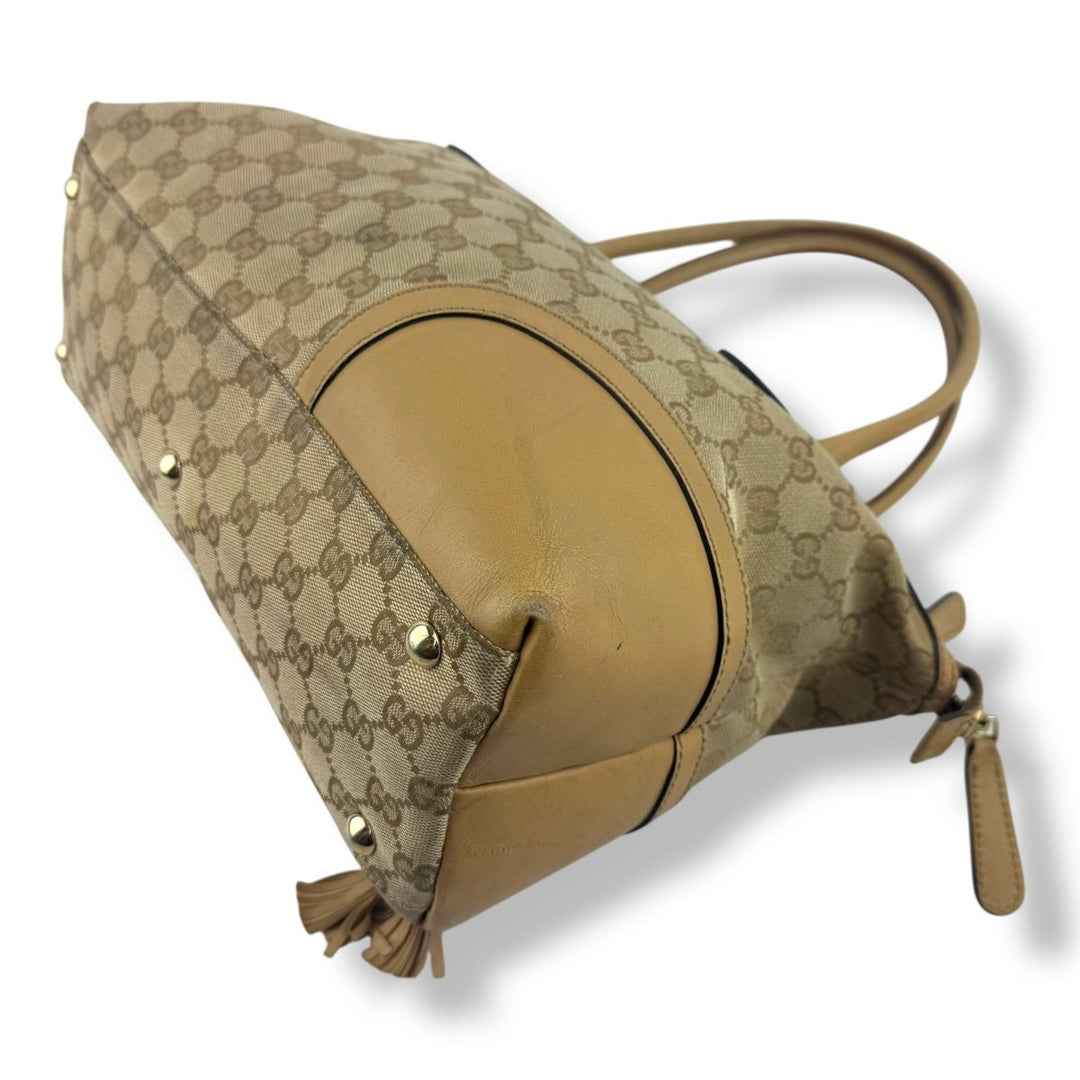 Gucci GG Princy Beige Monogram Handbag - Lux Central