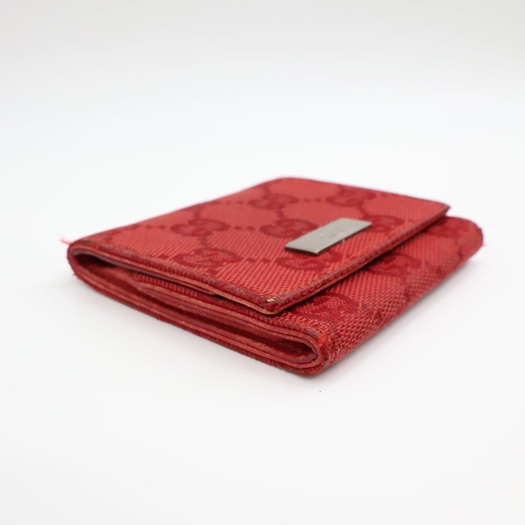 Gucci GG Red Canvas Coin Pouch - Lux Central