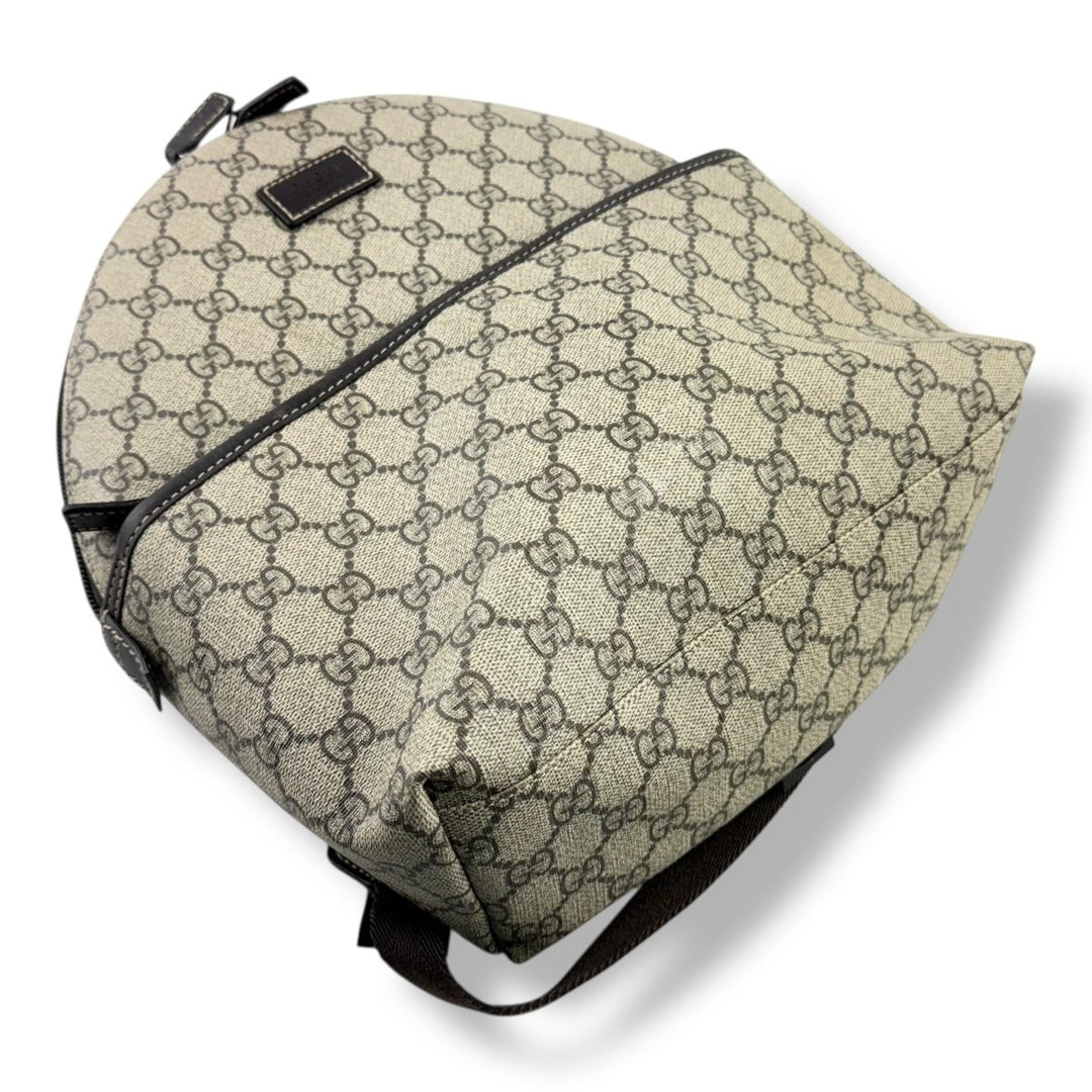 Gucci GG Small Beige Monogram Backpack - Lux Central