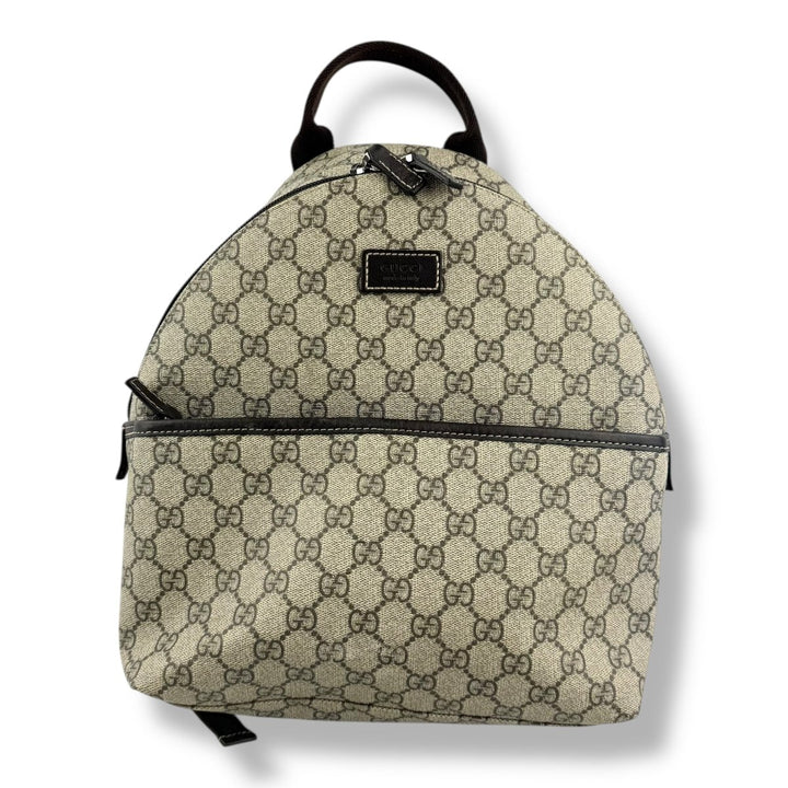 Gucci GG Small Beige Monogram Backpack - Lux Central