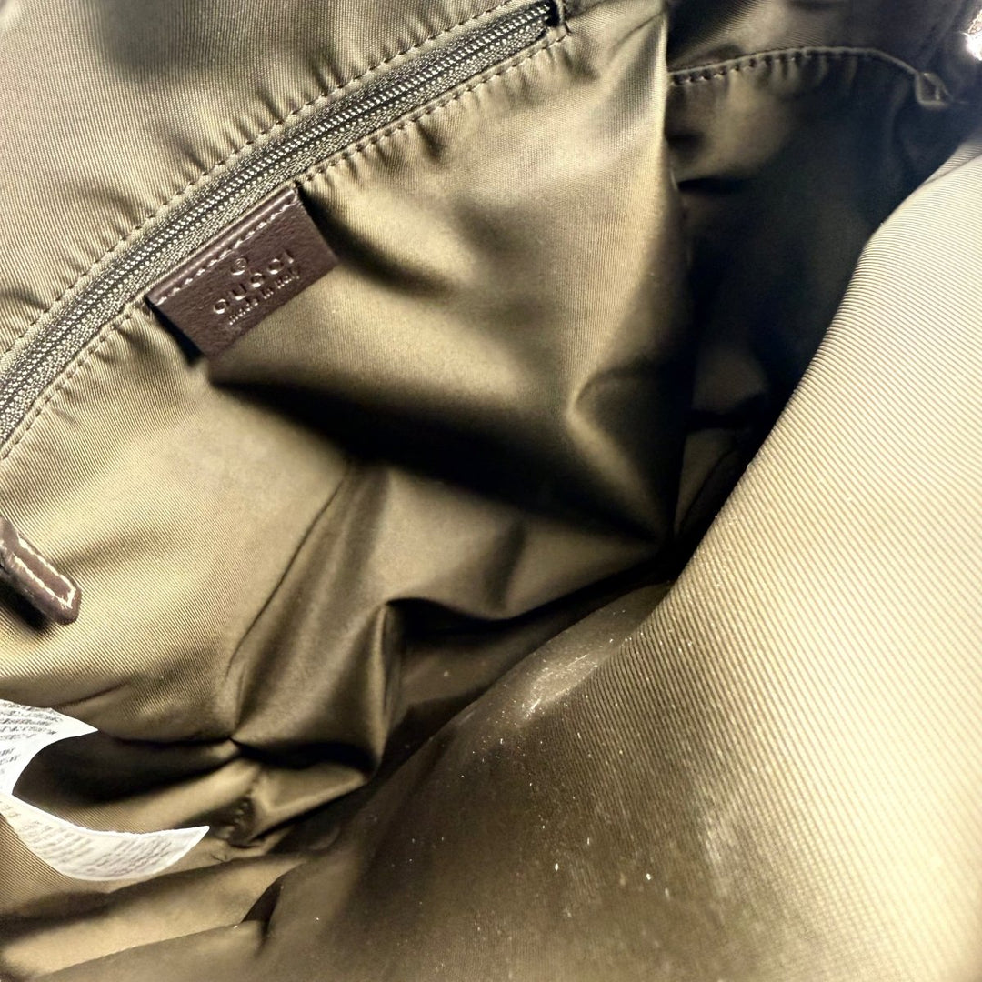 Gucci GG Small Beige Monogram Backpack - Lux Central