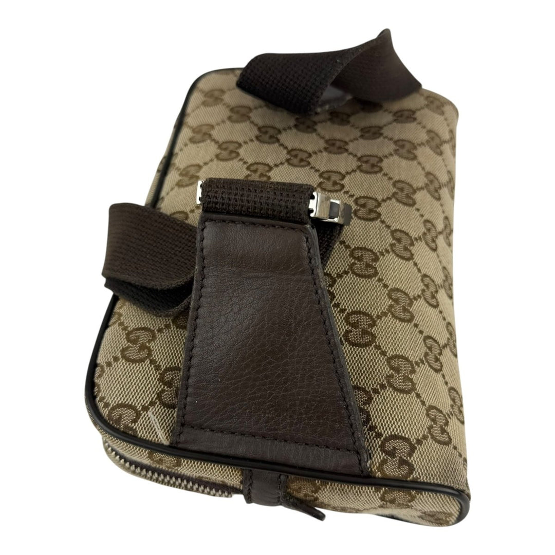 Gucci GG Supreme Beige Belt Messenger Bag - Lux Central