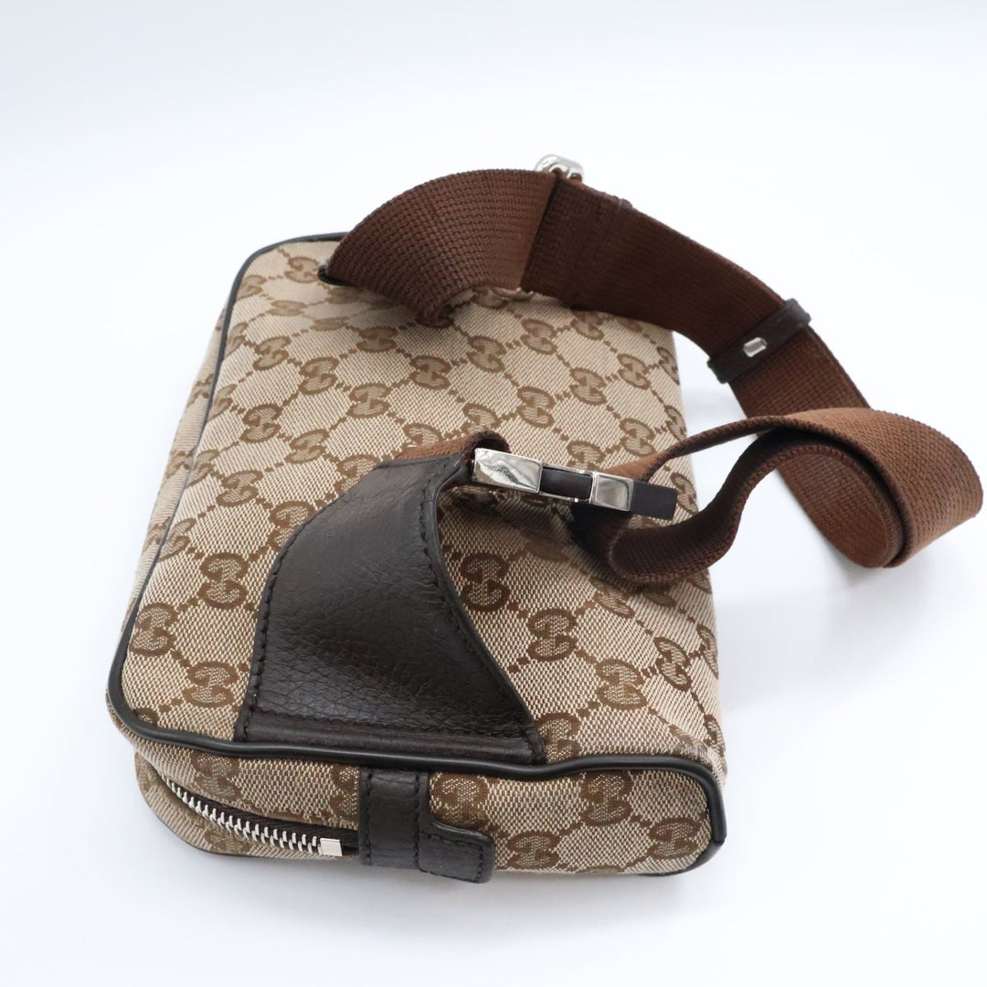 Gucci GG Supreme Beige Belt Messenger Bag - Lux Central