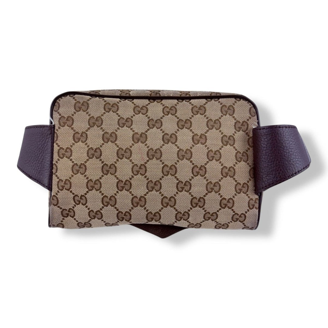 Gucci GG Supreme Beige Belt Messenger Bag - Lux Central