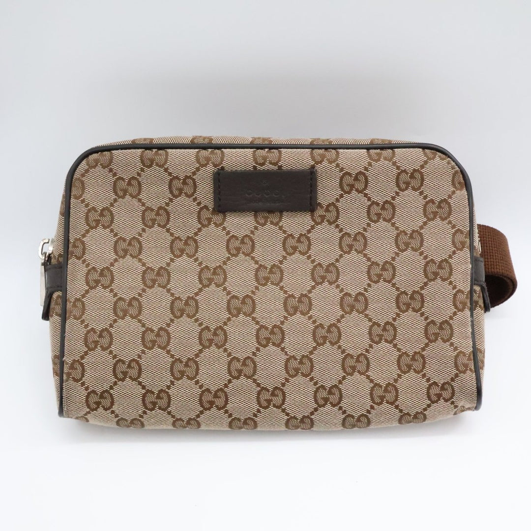 Gucci GG Supreme Beige Belt Messenger Bag - Lux Central
