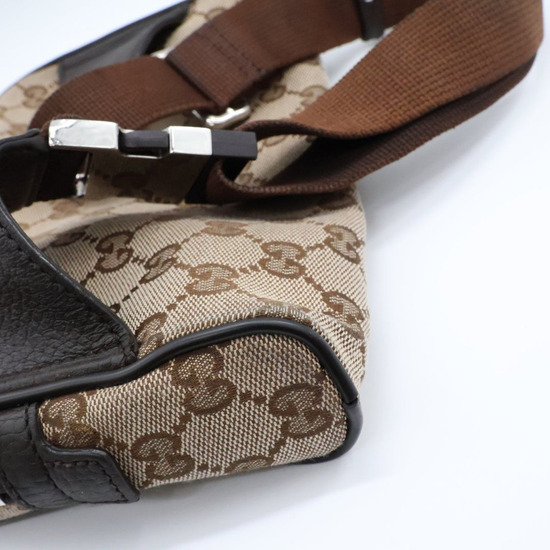 Gucci GG Supreme Beige Belt Messenger Bag - Lux Central