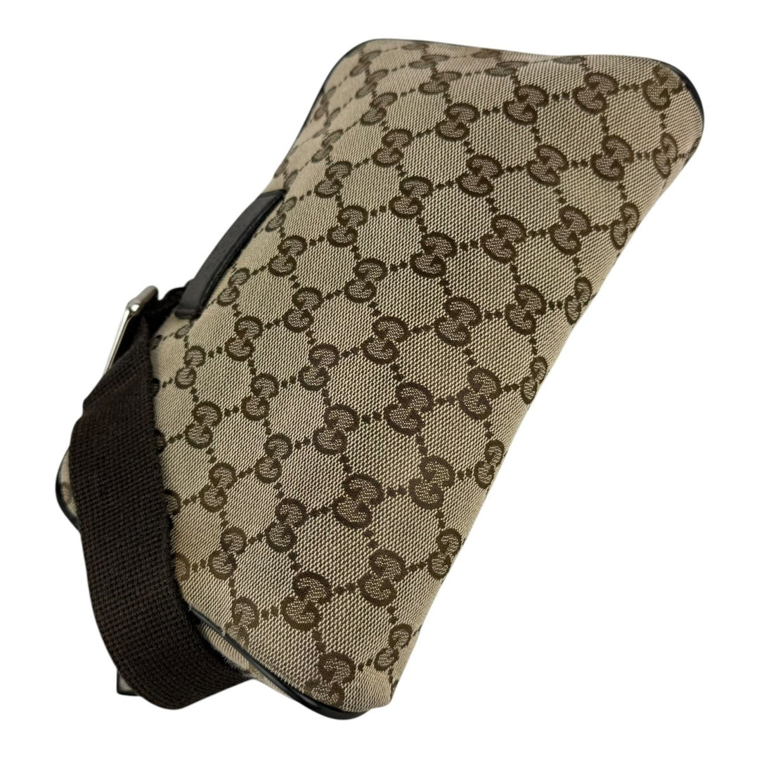 Gucci GG Supreme Beige Belt Messenger Bag - Lux Central