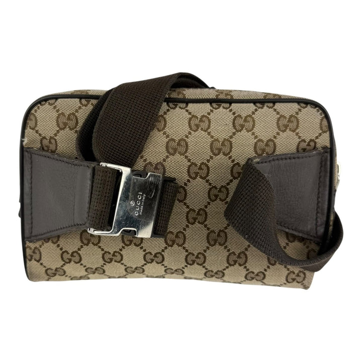 Gucci GG Supreme Beige Belt Messenger Bag - Lux Central