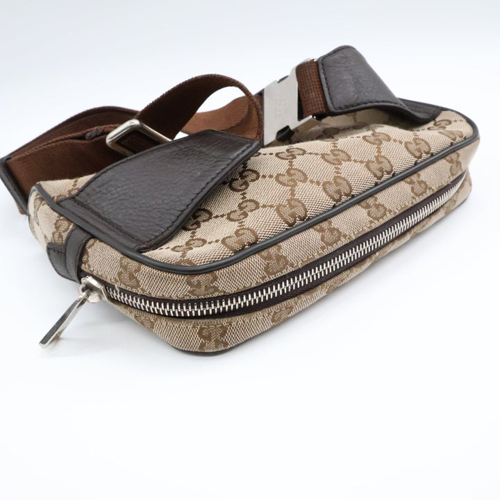 Gucci GG Supreme Beige Belt Messenger Bag - Lux Central