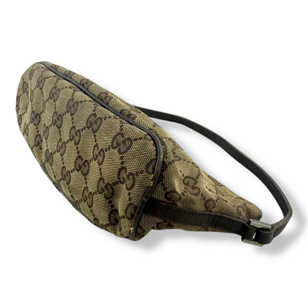 Gucci GG Supreme Beige Boat Pochette Handbag - Lux Central