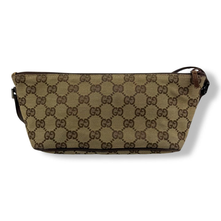 Gucci GG Supreme Beige Boat Pochette Handbag - Lux Central