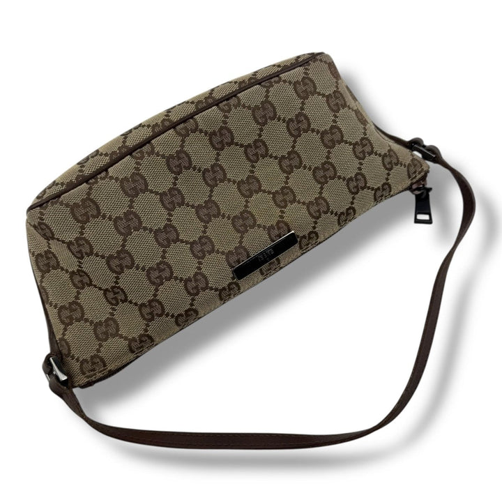 Gucci GG Supreme Beige Boat Pochette Handbag - Lux Central