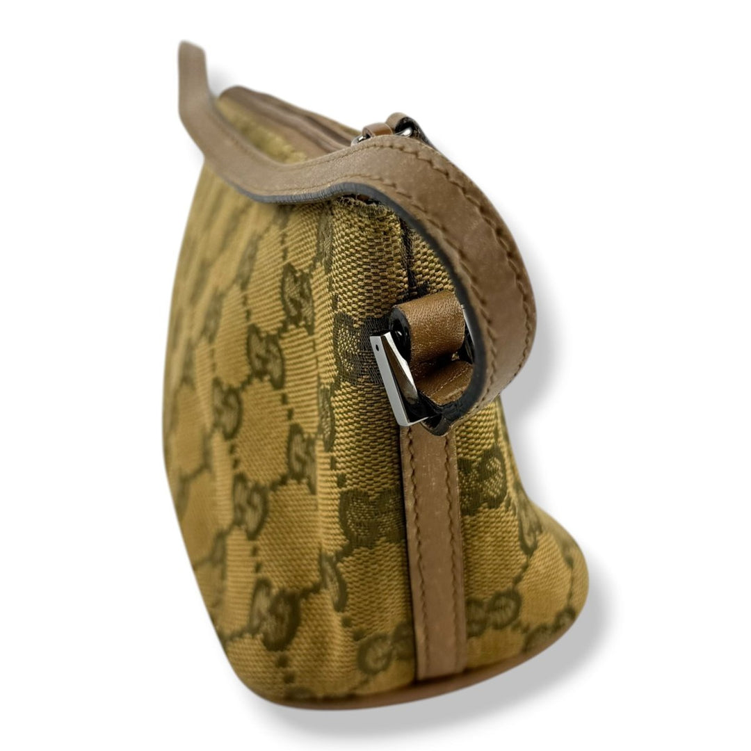 Gucci GG Supreme Beige Boat Pochette Handbag - Lux Central