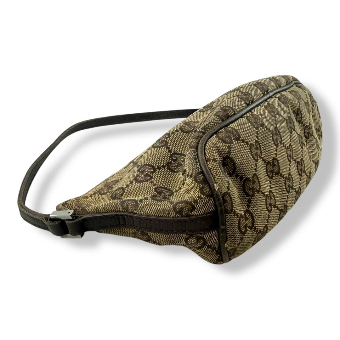 Gucci GG Supreme Beige Boat Pochette Handbag - Lux Central