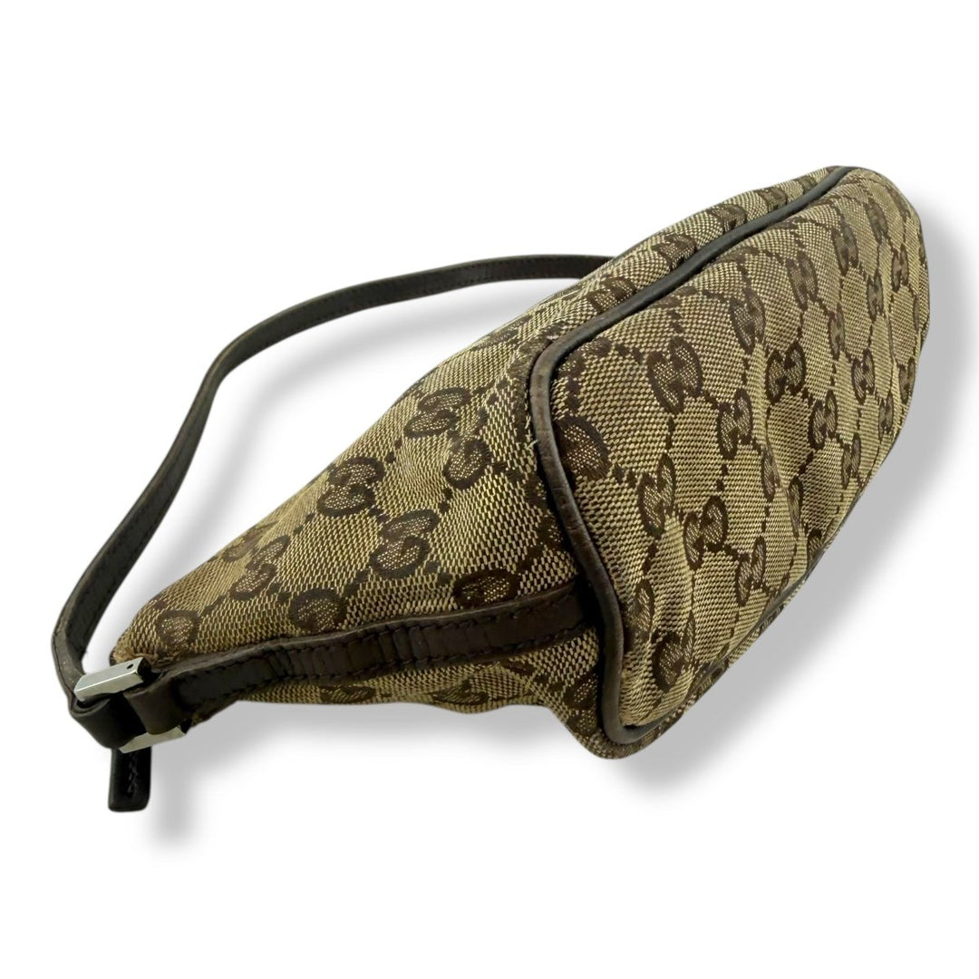 Gucci GG Supreme Beige Boat Pochette Handbag - Lux Central
